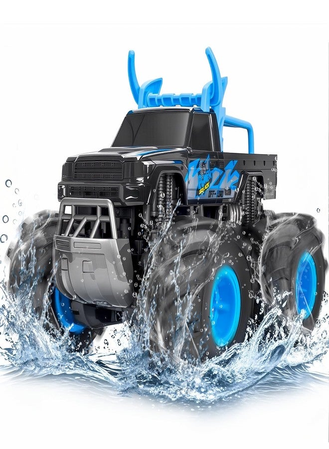 BainGesk Waterproof Remote Control Monster Truck Toys, 1:16 RC Car, 2.4GHz 4WD All Terrain Car Toys with 2 Rechargeable Batteries, Off-Road Truck Gifts for 6, 7, 8, 9, 10, 11, 12 Year Old Boys - Image 1